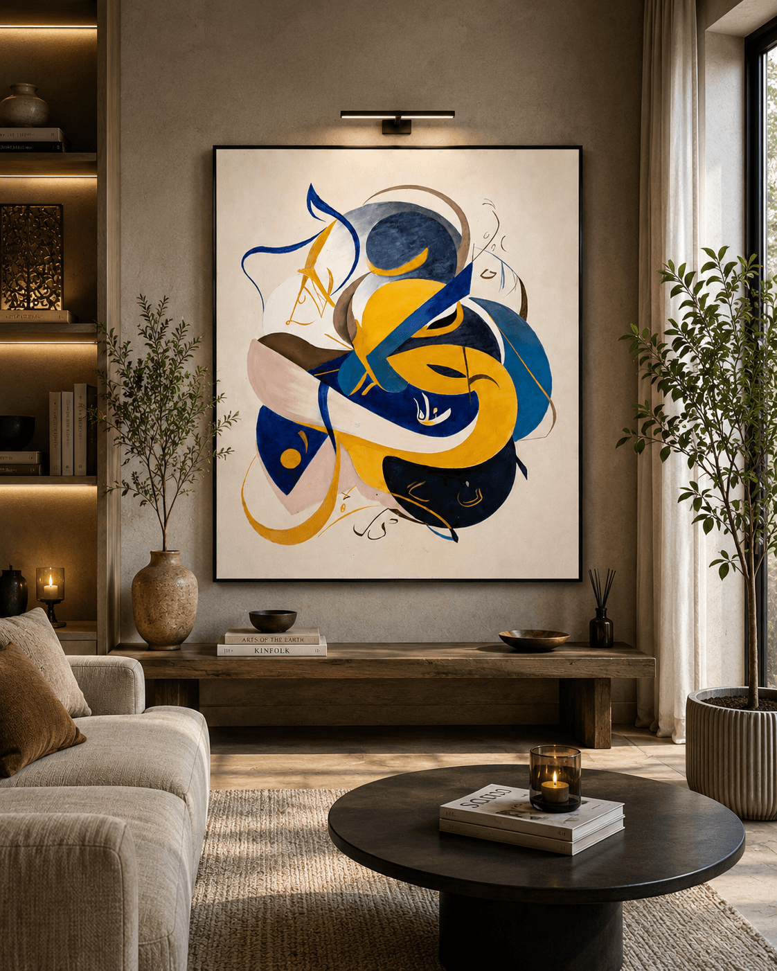 Harmony in Motion – Original Abstract Calligraphic Artwork view 4