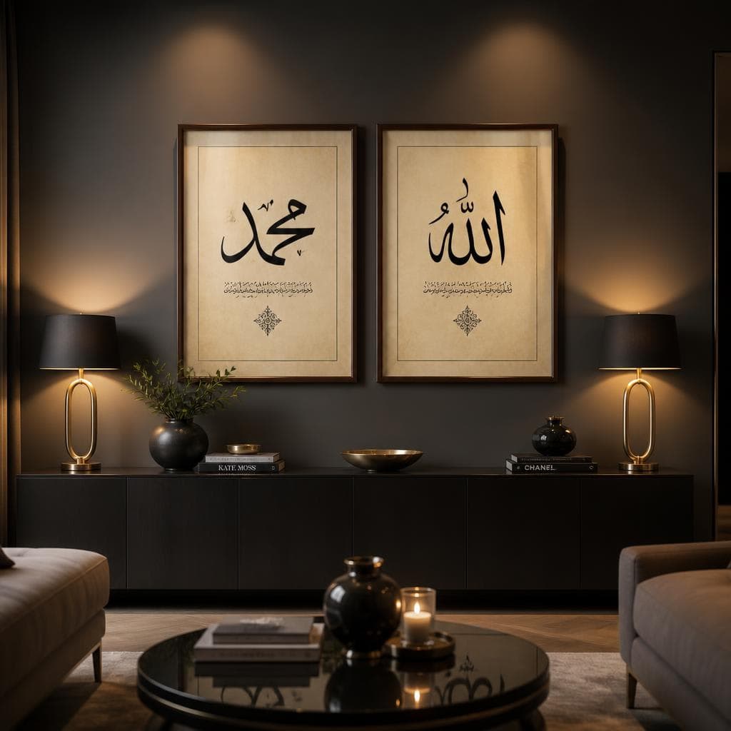 Bismillah & MashAllah — Gold Leaf Duo Frame Set