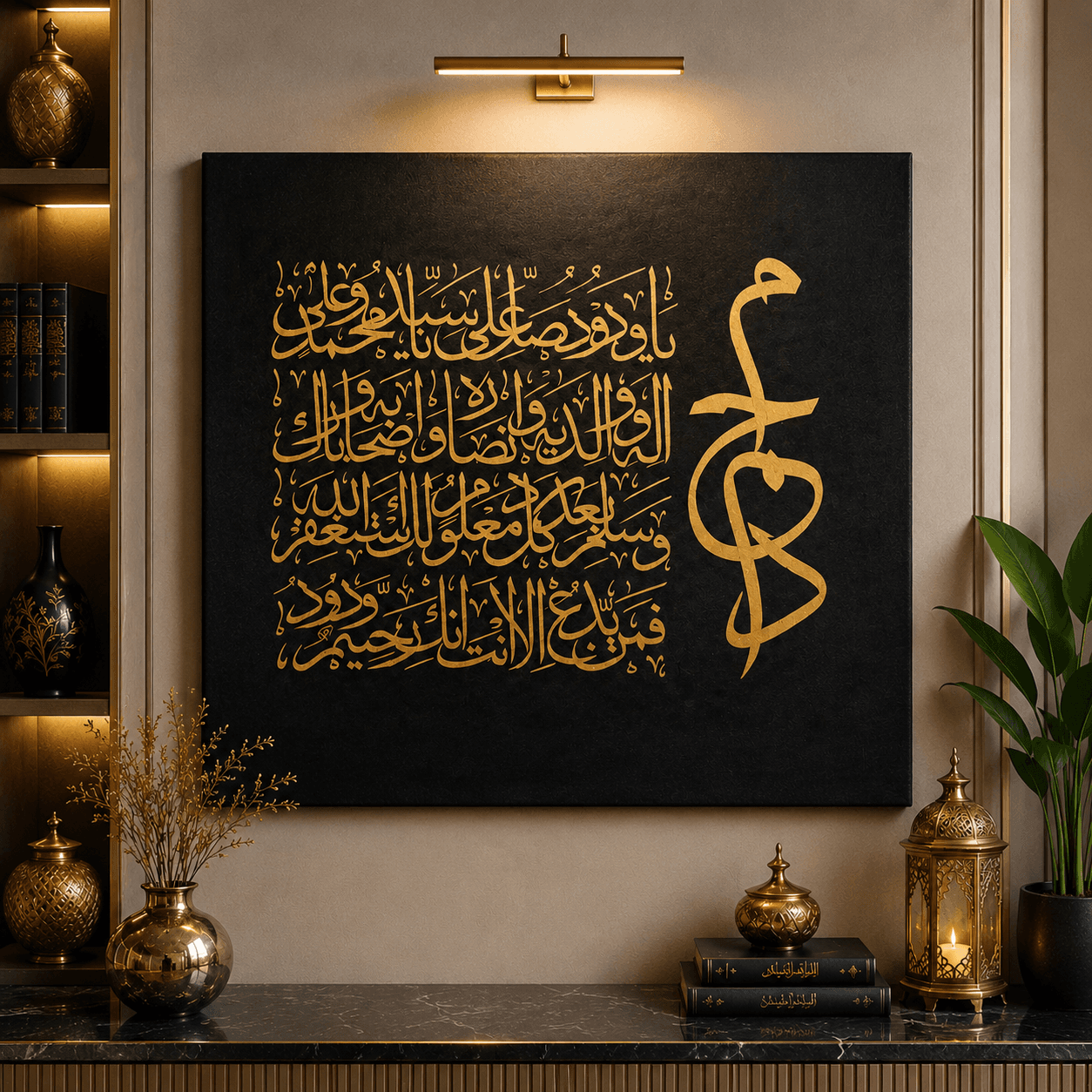 Durood Shareef & Muhammad ﷺ Handmade Islamic Calligraphy Artwork