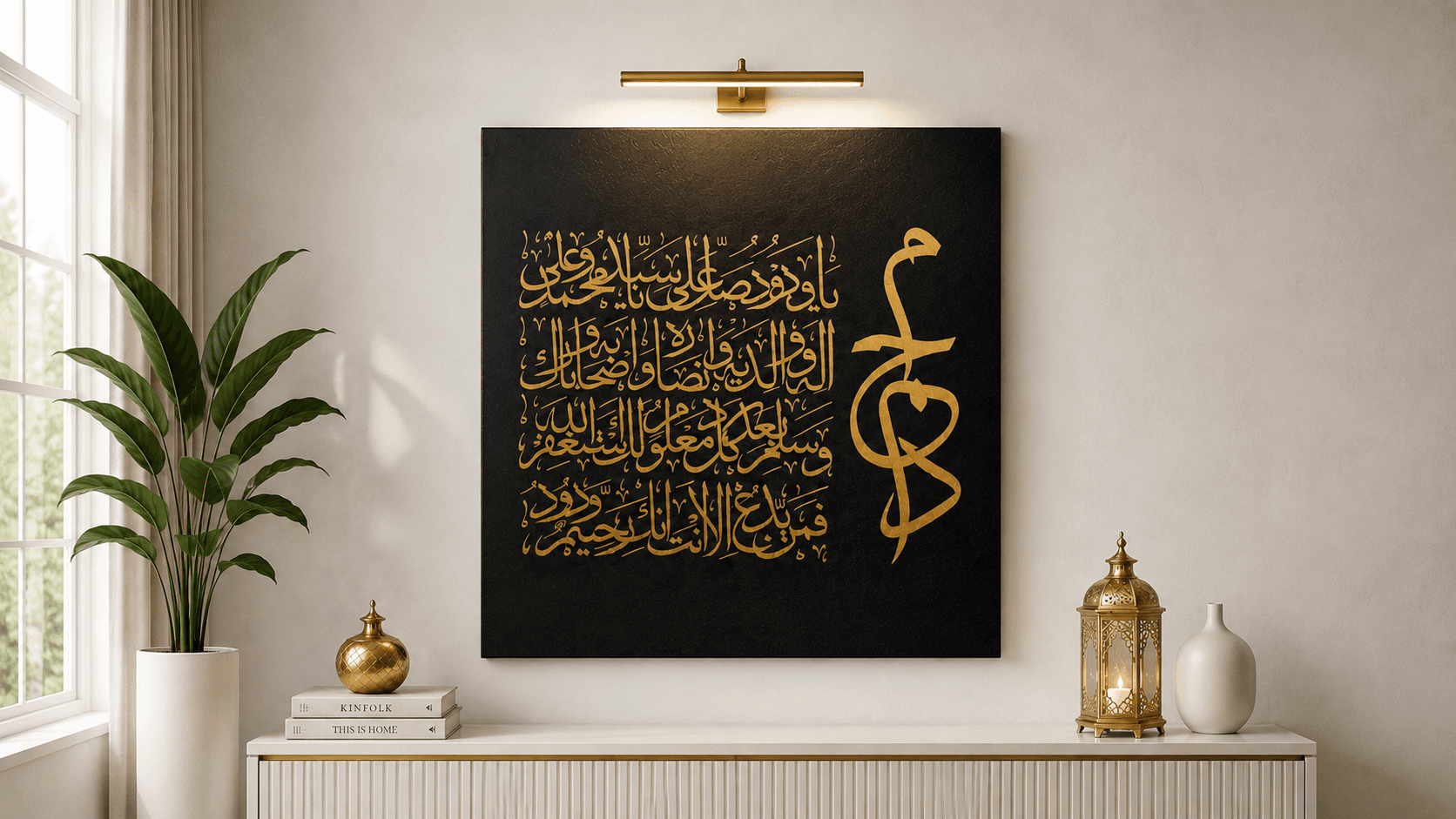 Durood Shareef & Muhammad ﷺ Handmade Islamic Calligraphy Artwork